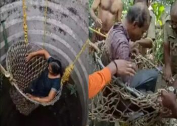 आधुनिक सावित्रीने वाचवले पतीचे प्राण…पतीला वाचवण्यासाठी पत्नीची ४० फूट विहिरीत उडी