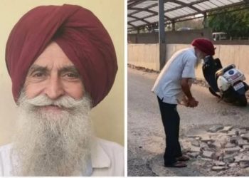 रस्त्यांवरील खड्डे बुजवून ते वाचवित आहेत लोकांचे प्राण